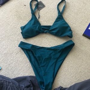 Zaful Peacock Blue Bikini! NEW WITH TAGS